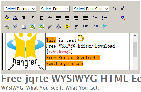 Free jqrte Editor Download